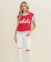 Rebels Game Day Short Sleeve Sweater