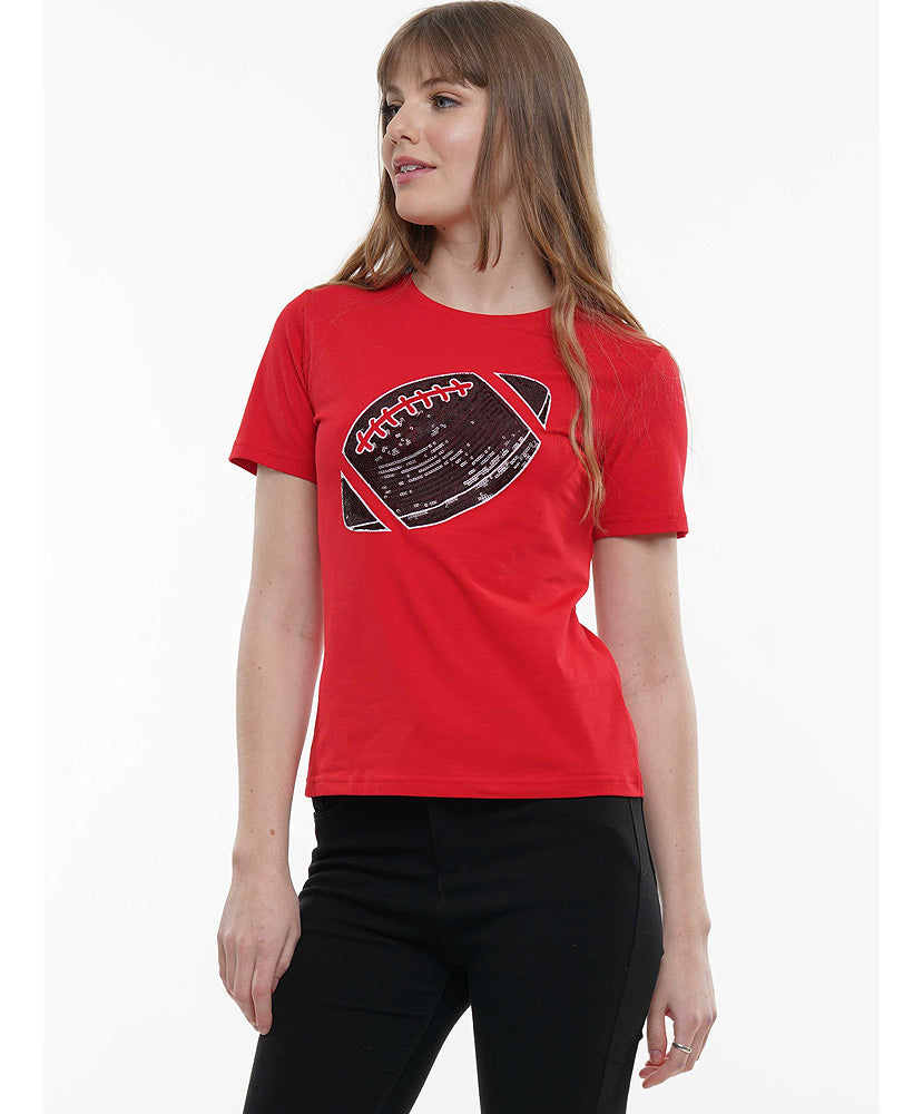 Football Sequin Tee
