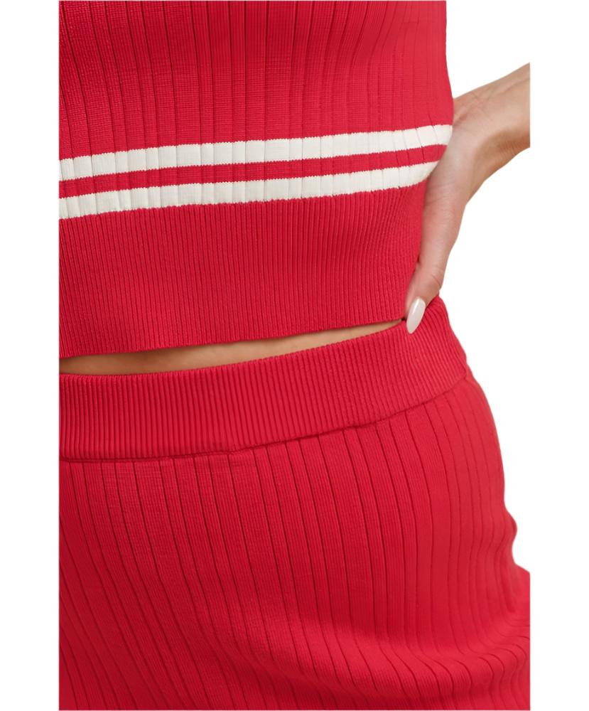 Hilton High Waisted Knit Mini Skirt