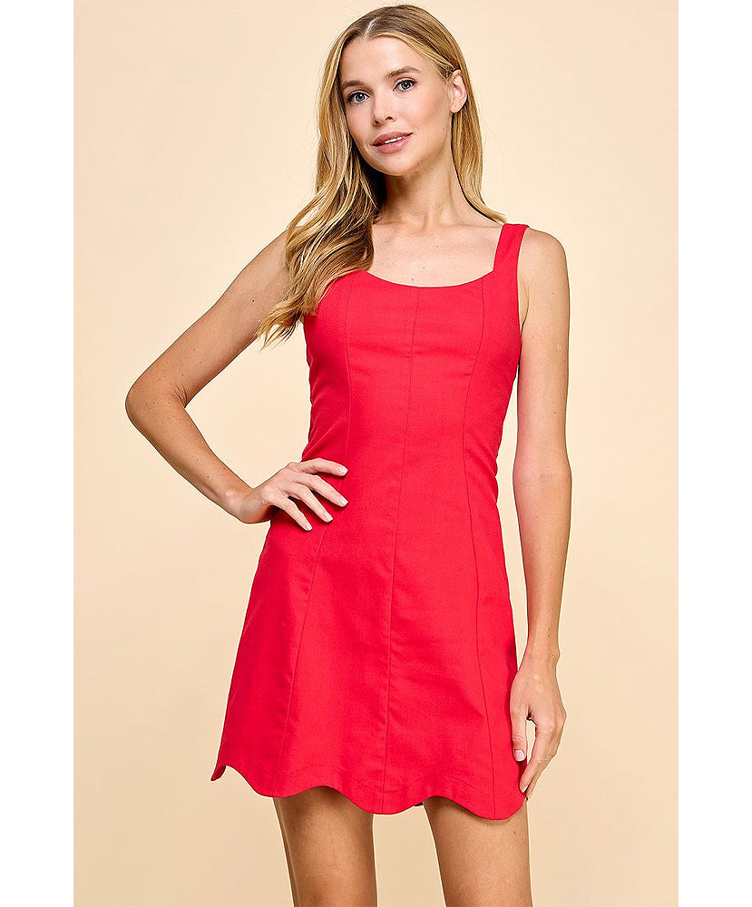 Brit Square Neck Dress