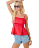Penny Poplin Fit and Flare Tank