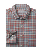 Plaid shirt with a collar on a white background