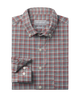 Plaid shirt with a collar on a white background