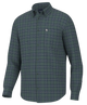 Green and blue plaid stretch flannel dress shirt.