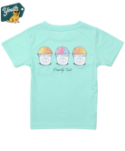 Light blue t-shirt with ice cream cone graphic and 'Youth' logo on a white background