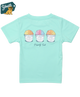 Light blue t-shirt with ice cream cone graphic and 'Youth' logo on a white background