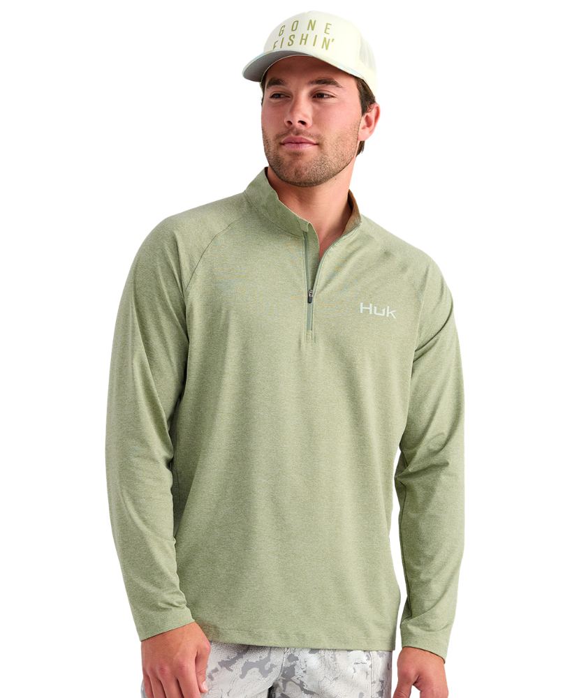 Huk - Airweight Heather 1/4 Zip