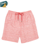 Pink striped shorts with a drawstring on a white background, featuring the 'Youth' brand logo.