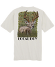 White t-shirt with a deer graphic and 'Local Boy' text on a white background