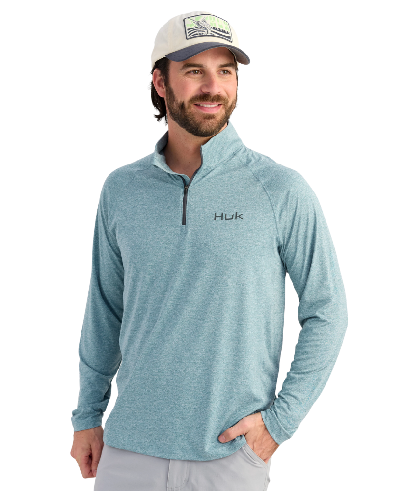 Huk - Airweight Heather 1/4 Zip