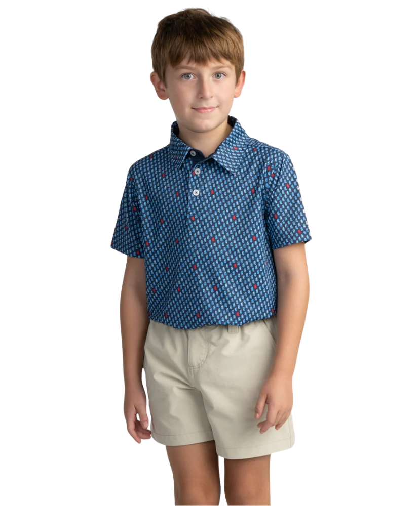 Southern Shirt Co - Boys Kickoff Camo Motiontech Polo