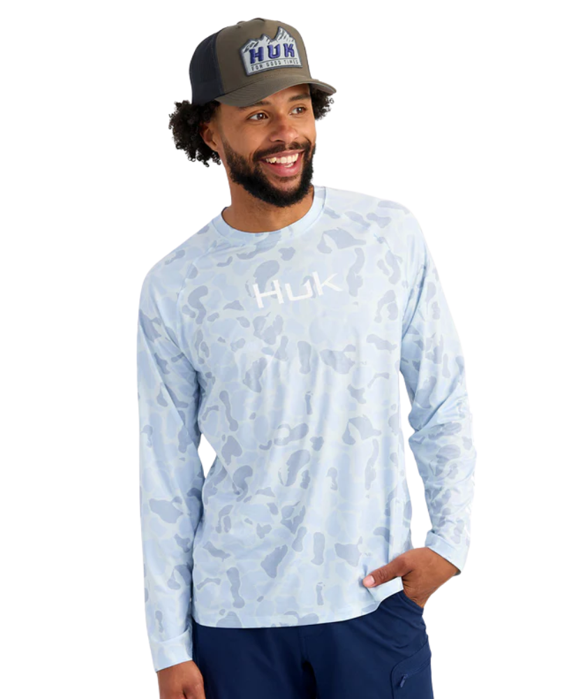 Huk - Men's Airweight Crew Kc Printed Crew