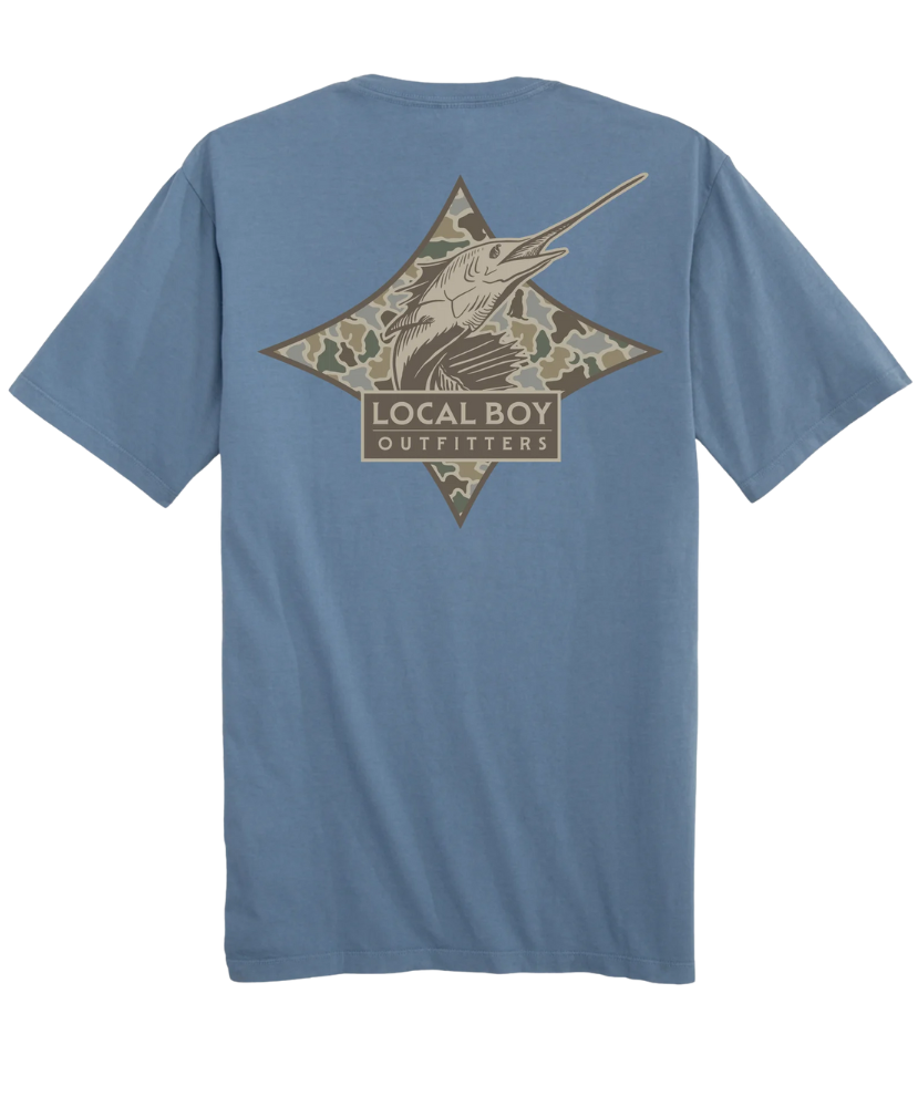 Local Boy - Dog & Moon Camo Sailfish Tee
