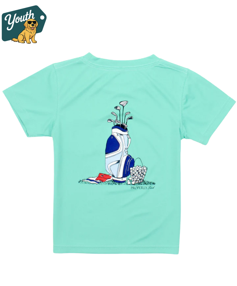 Properly Tied - Boys Performance Tee SS Golf Clubs