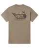 Olive t-shirt with camo duck decoy graphic and 'Southern Marsh' text on a white background