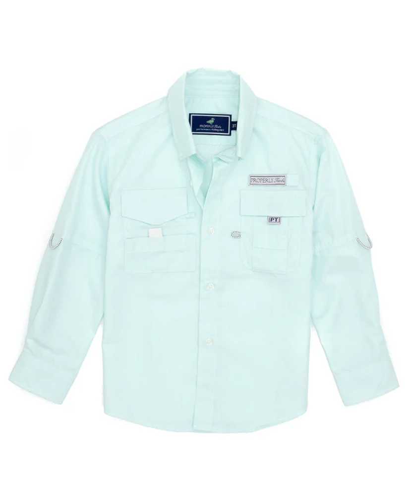 Properly Tied - Boys Performance Fishing Shirt