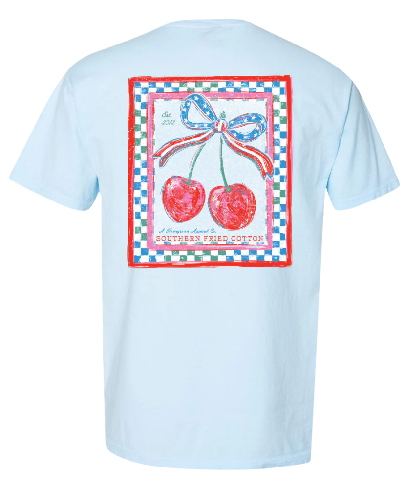 Southern Fried Cotton - USA Cherries Tee