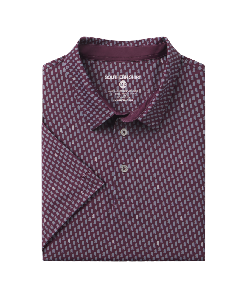 Southern Shirt - Magnolia State Printed Polo