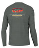 Southern Point - Blaze Orange Collar Long Sleeve Tee
