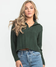 Southern Shirt Co - Textured Knit Polo Sweater