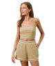 Brooke Embroidered Crop Top and Shorts Set