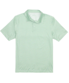 Green TEE TIME polo shirt on a white background