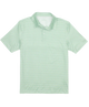 Green TEE TIME polo shirt on a white background