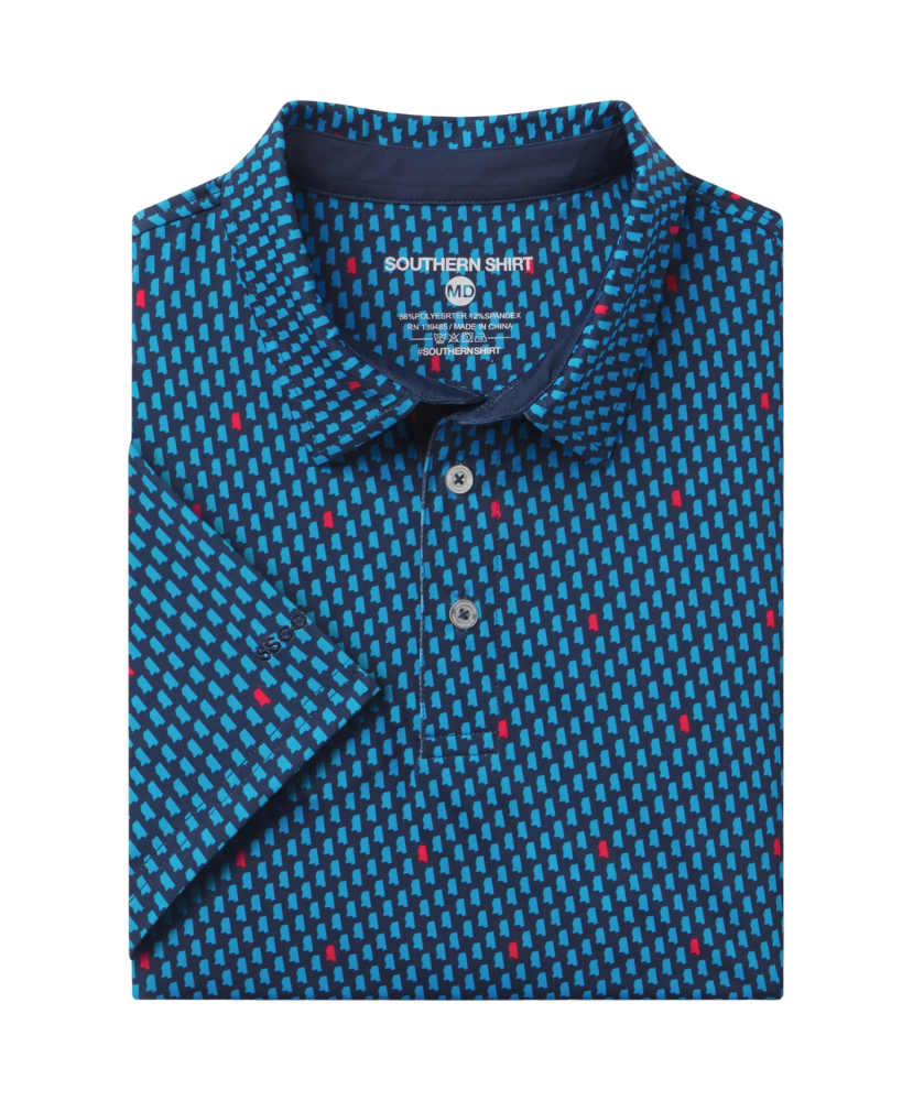 Southern Shirt - Magnolia State Printed Polo
