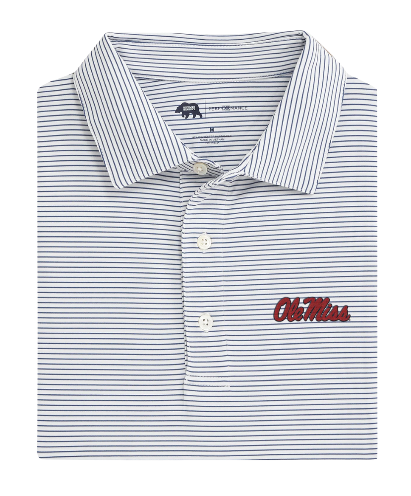 Onward Reserve - Ole Miss Birdie Stripe Performance Polo