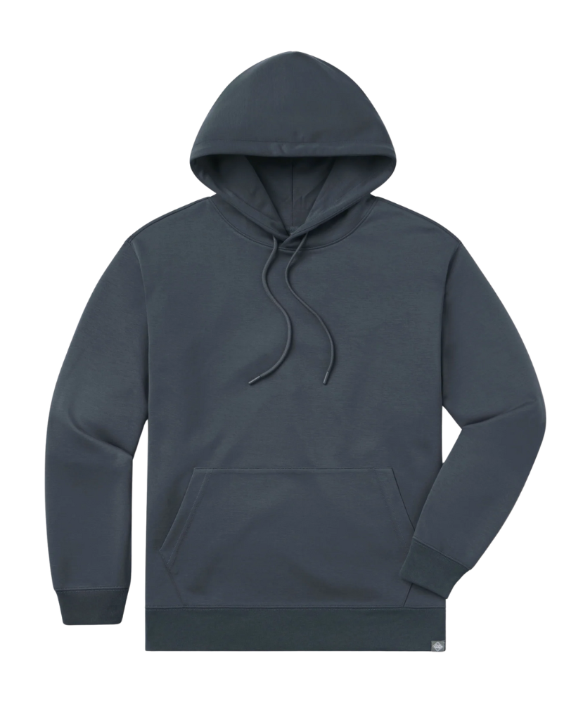 Blue hoodie on a white background