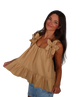 Whitney. Flower Square Neck Peplum Top