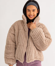 Sadie Sherpa Puffer Jacket