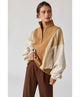 Emma Oversized Washed Colorblock Sweatshirt