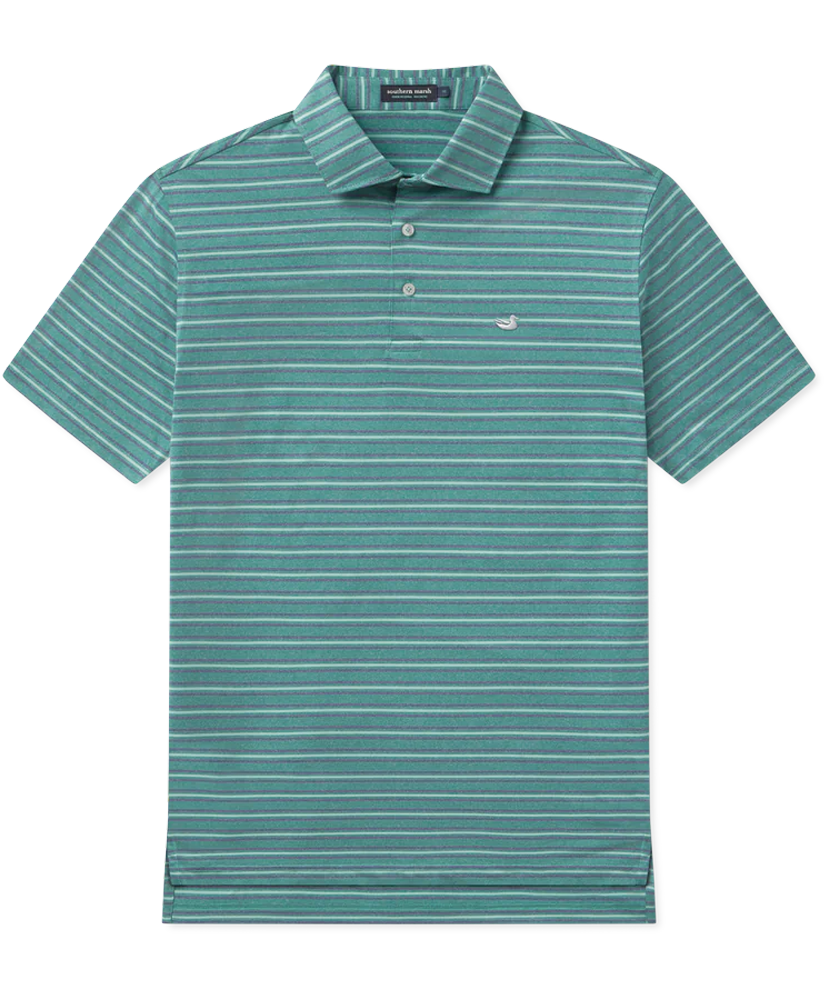 Southern Marsh - Maybourne Featherlight Stripe Polo