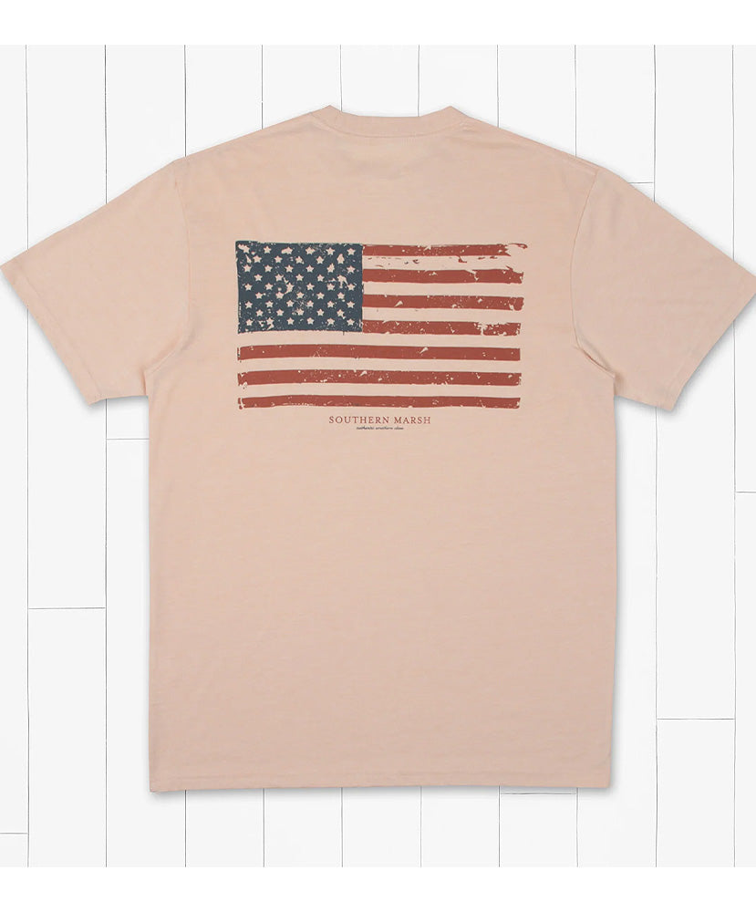 Southern Marsh - Seawash Tee - Vintage Flag
