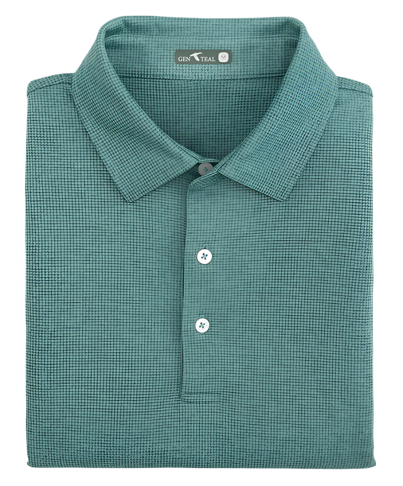 GenTeal - Scales Textured Polo