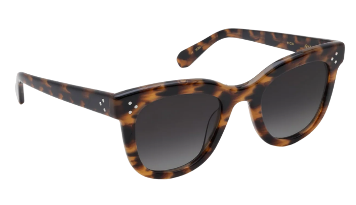 KREWE Sunglasses with tortoiseshell frame and dark lenses on a white background