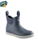 Blue ankle boot with white sole on a white background, featuring the 'Youth' logo in the corner.
