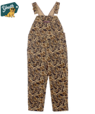 BOYS camoflage print overalls on a white background with 'Youth' brand logo.