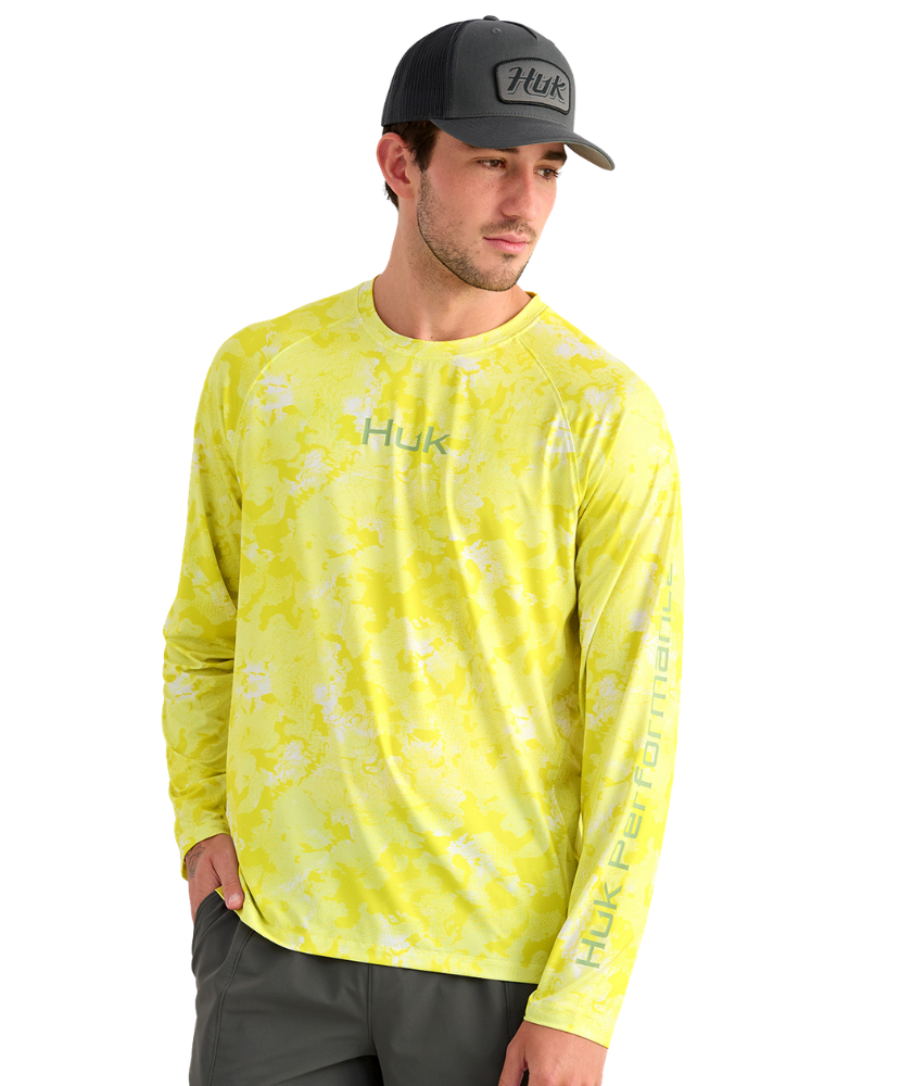 Huk - Men's Airweight Crew Kc Printed Crew