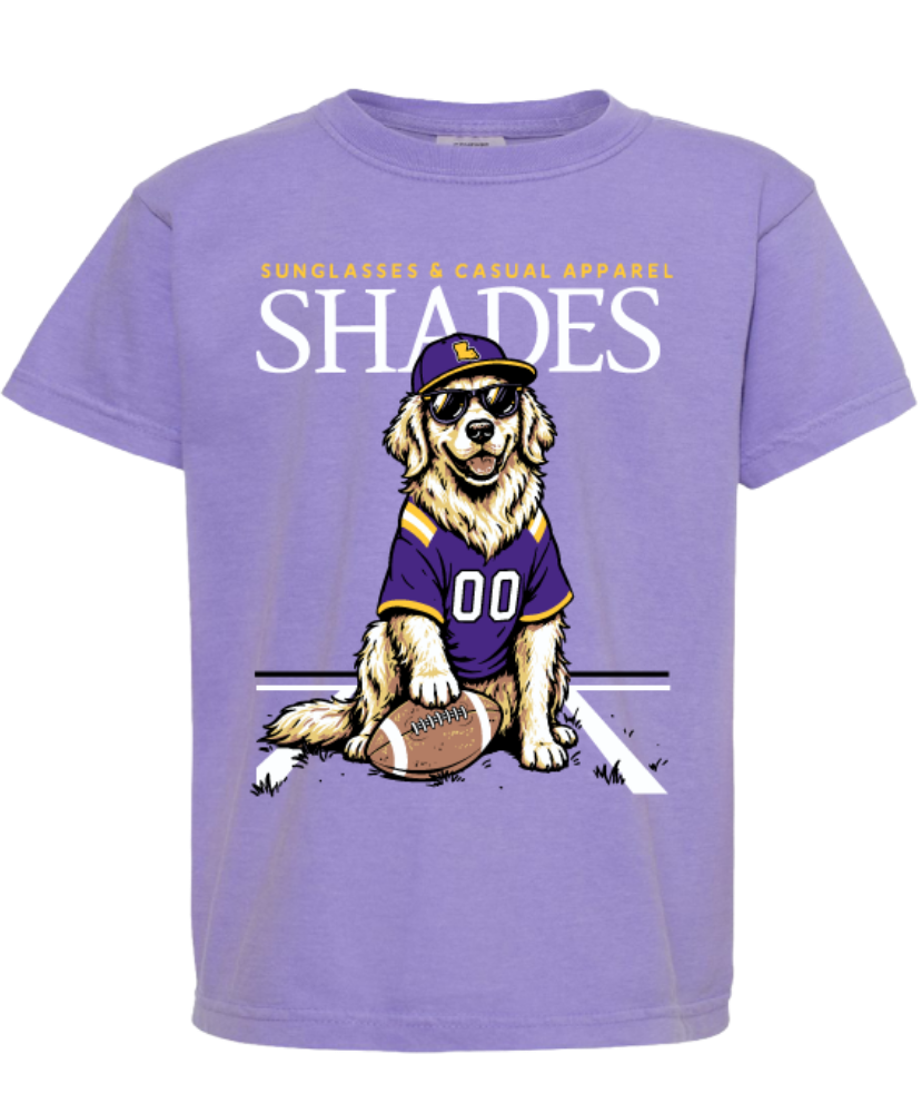 Shades - Youth Louisiana Pigskin Pup Tee