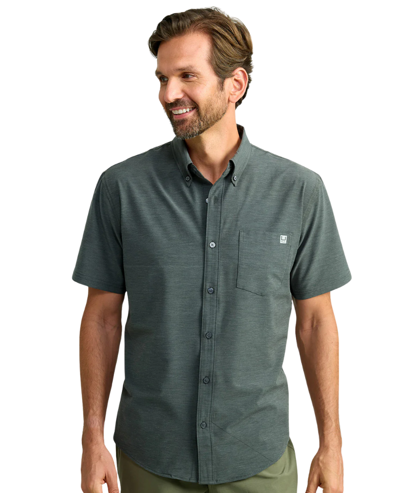 Huk - Kona Solid Button-Down SS
