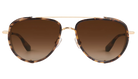 Krewe Sunglasses with tortoiseshell frame and brown gradient lenses on a white background