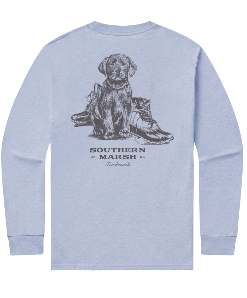 Southern Marsh - LS Seawash - Pup & Boots Tee