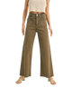 Person wearing high-waisted brown pants on a white background