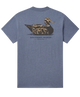 Blue Southern Marsh t-shirt with a duck graphic and 'Southern Marsh' text on a white background