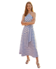 Scarlett Stripe Midi Dress With Belt