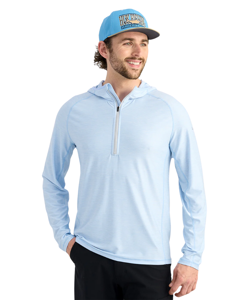 Huk - Atoll LS Half Zip Hoodie