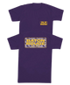 Purple t-shirt with 'Old Row' and 'Baton Rouge' text on a white background