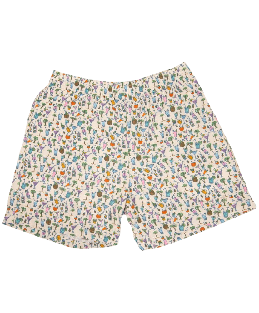 Old Row - Tropical Drinks Swim Trunks